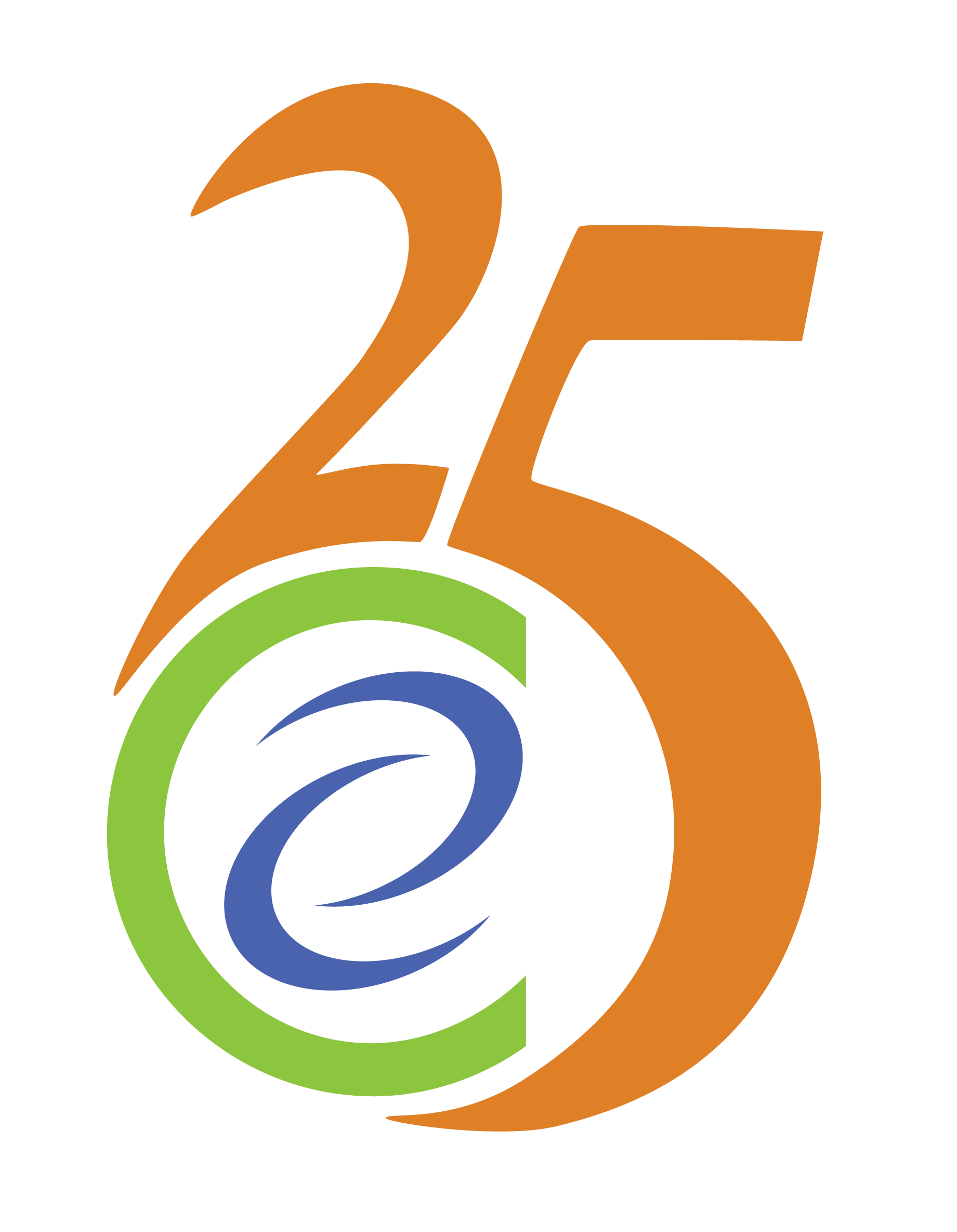 25th anniversary CWE logo