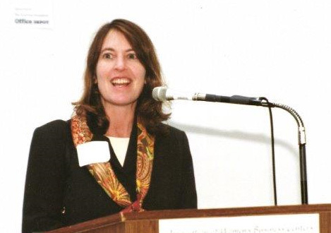 Andrea Silbert speaking at an event held by the Association of Women Business Centers