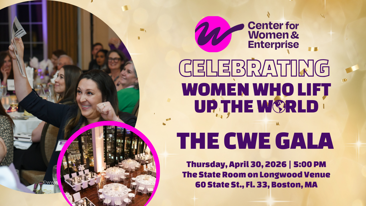 2026 Center for Women & Enterprise Gala flyer