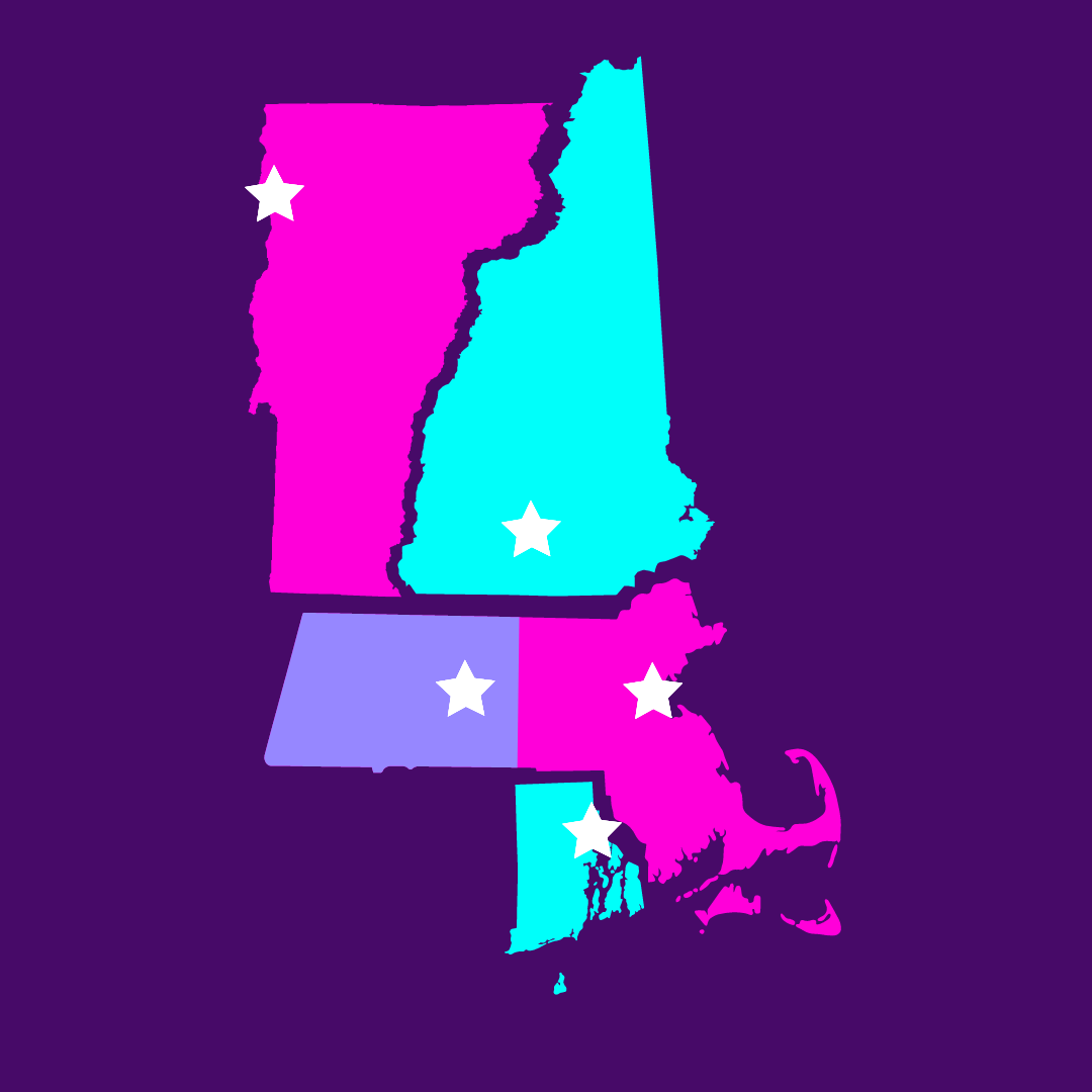 CWE locations and service area map