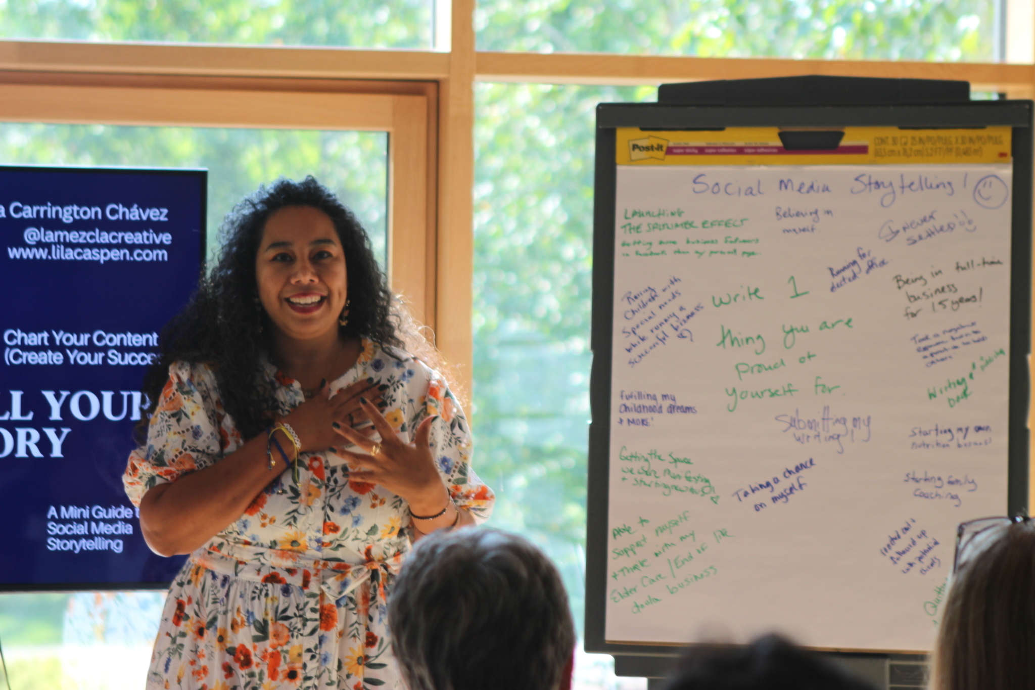 Victoria Chavez Carrington presenting