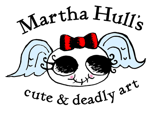 Martha Hull's cute & deadly art logo